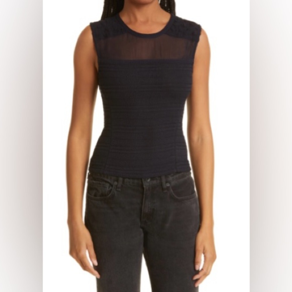 Rag & Bone Thalia Smocked Tank NWT in Salute Size 4